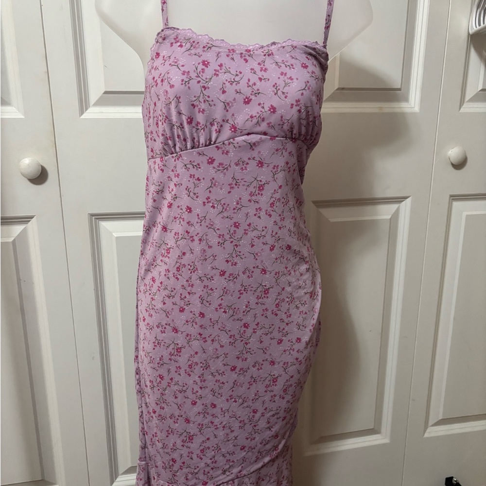 Wild Fable Pink Floral Maxi Dress